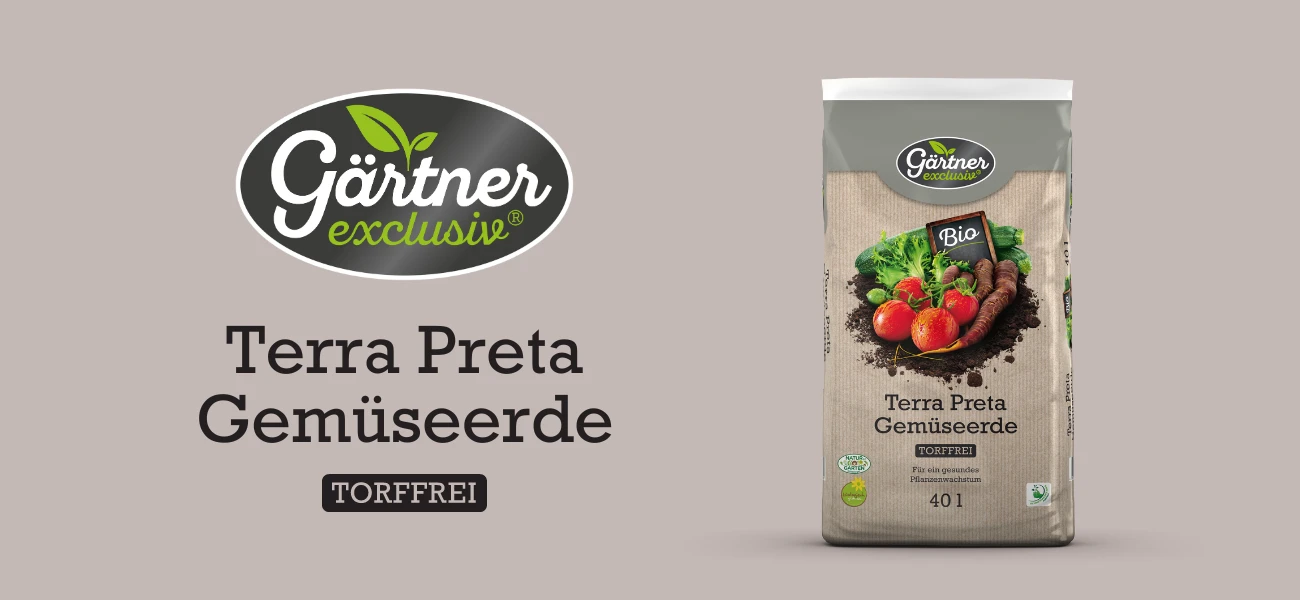 Gärtner exclusiv® Terra Preta Gemüseerde Eigenmarke GBC Österreich, Gärtnern wie die Profis, Premiummarke