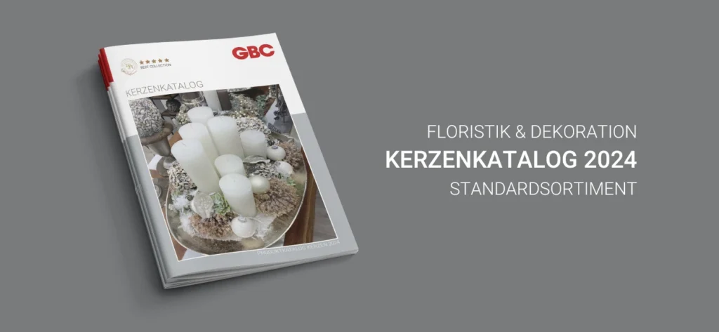 GBC Österreich Kerzenkatalog 2024 Standardsortiment Floristik und Dekoration