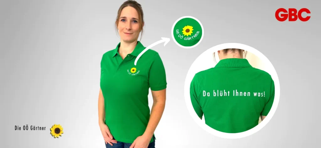Exklusiv bei GBC erhältlich OÖ Gärtner PoloShirts GBCÖsterreich eGen