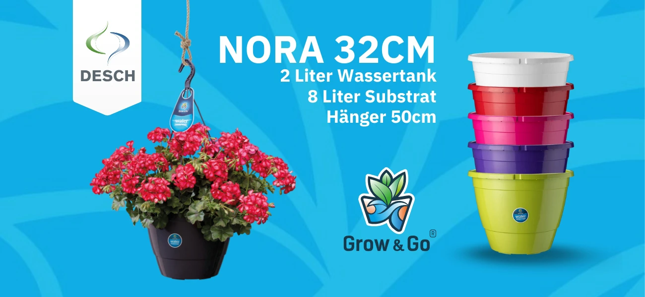 Desch Hängeampel Grow&Go Nora 32 cm von Desch erhältlich bei GBC Österreich