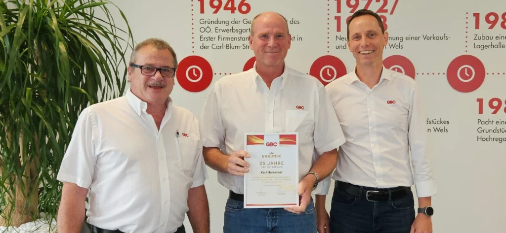 35 Jahre Herzblut und Tatkraft – Karl Hametner feiert Jubiläum bei GBC Österreich