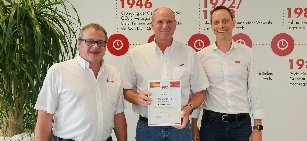 35 Jahre Herzblut und Tatkraft – Karl Hametner feiert Jubiläum bei GBC Österreich