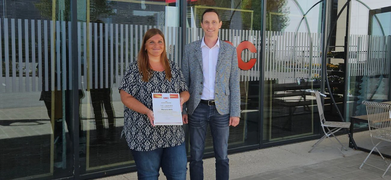 15 Jahre bei GBC Österreich: Wir gratulieren Manuela Weiß